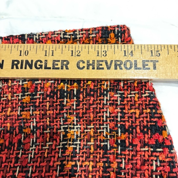 NWT Karl Lagerfeld Paris Pencil Tweed Skirt Knee Length Lined Back Zip Sz 2 - Picture 7 of 8